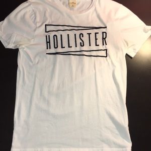 White Hollister shirt.